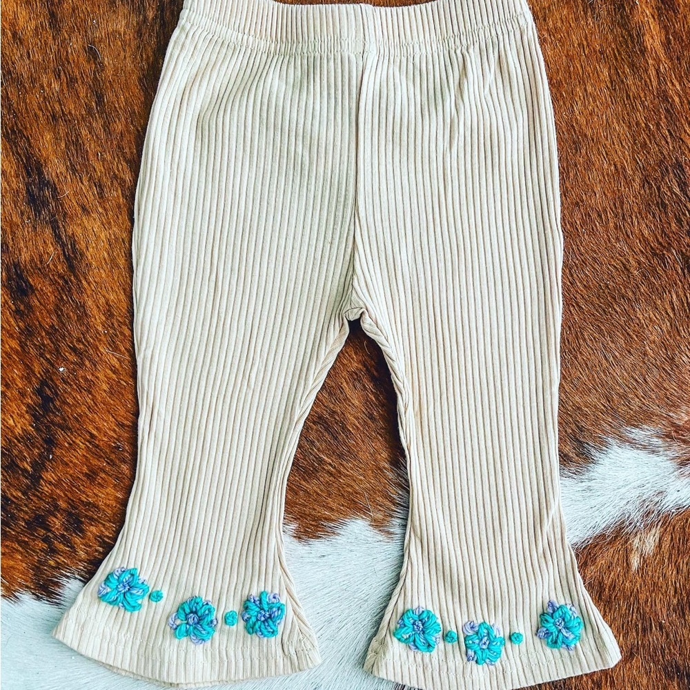 Embroidered flare pants size 1-2Y girls